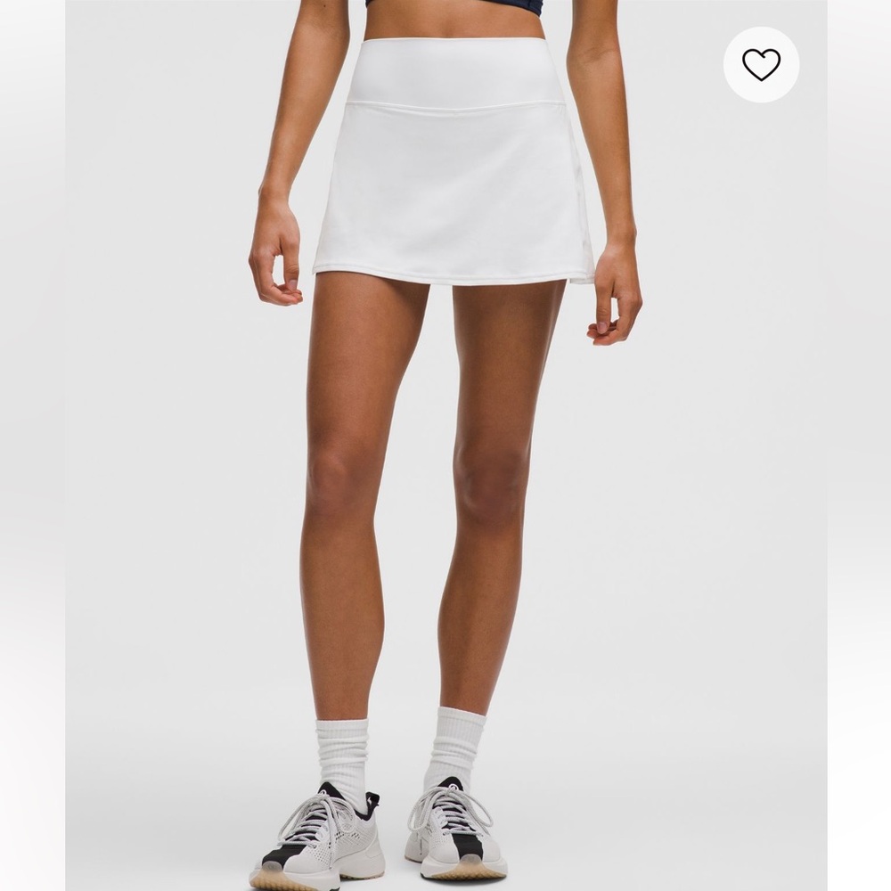 Lululemon sz 8 white Align high rise skort tennis skirt w shorts lining pockets